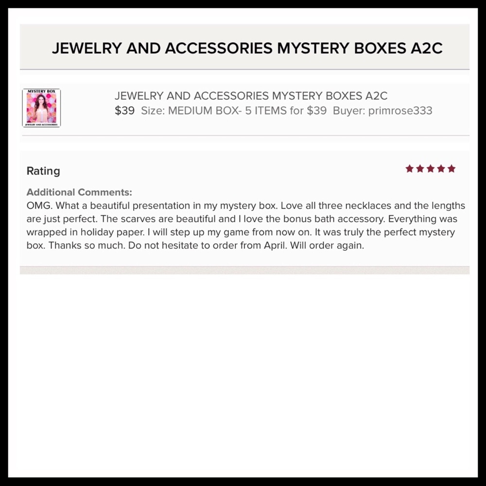 MYSTERY BOX JEWELRY ACCESSORIES GIFTS A3C - Picture 5 of 6